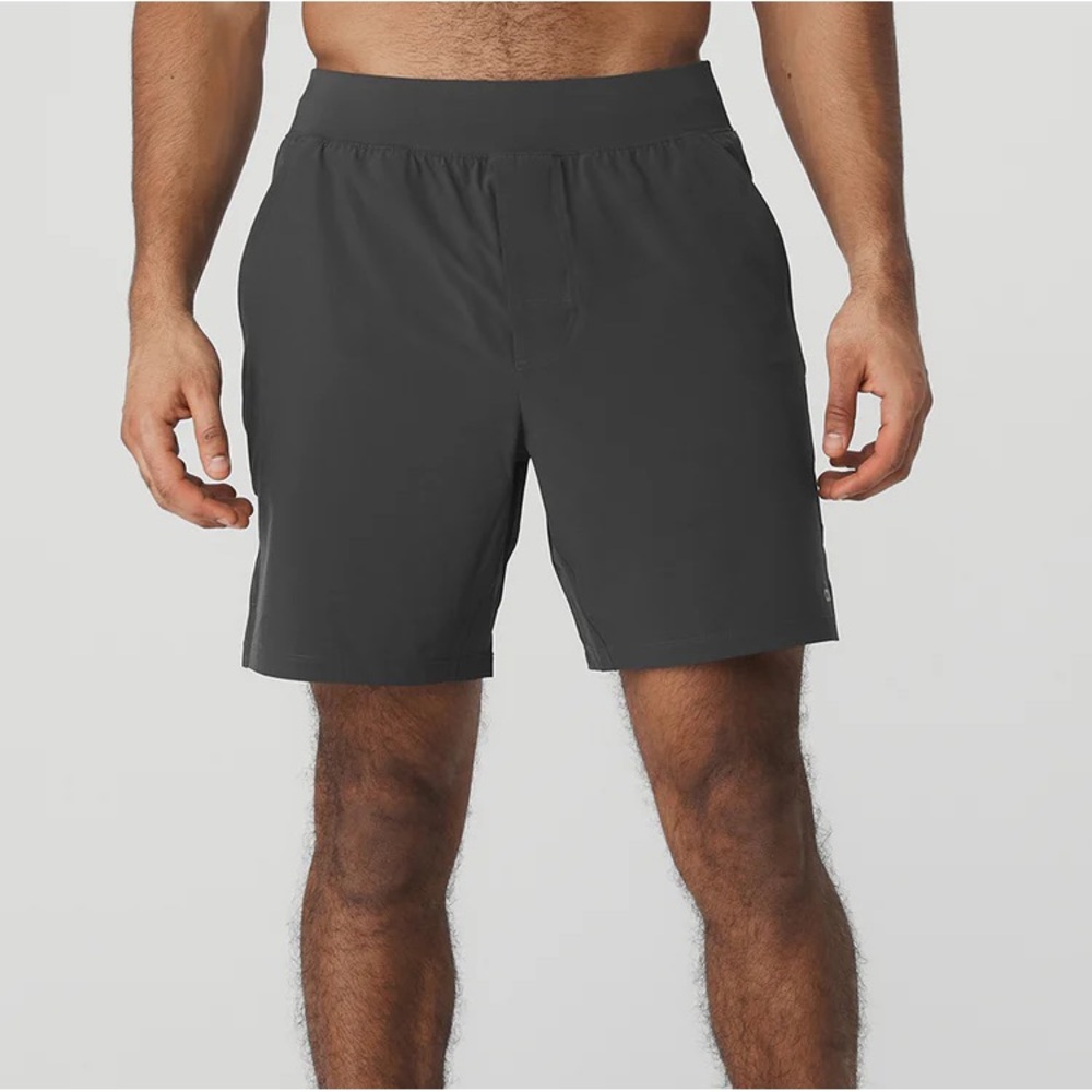 ALO Yoga Men's Athletic Shorts - Dark Gray